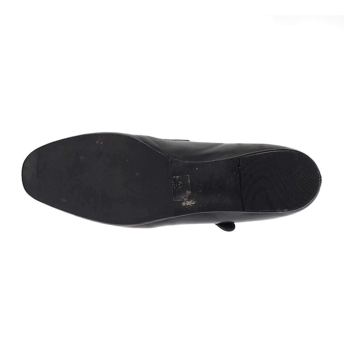 THE ROW ブラック Ava フラットシューズ　37.5 Ava シューズ レザー ブラック – The Row