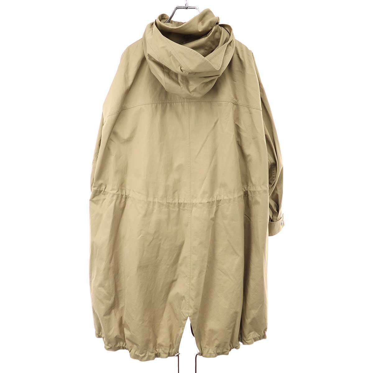 Christian Dior クリスチャンディオール BEE コットンフーデッドモッズコート 847M87A3332 ベージュ XS