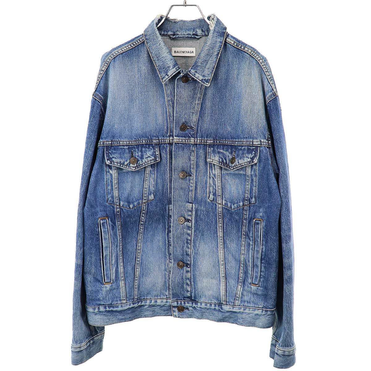 BALENCIAGA バレンシアガ バックロゴプリント オーバーサイズダメージ