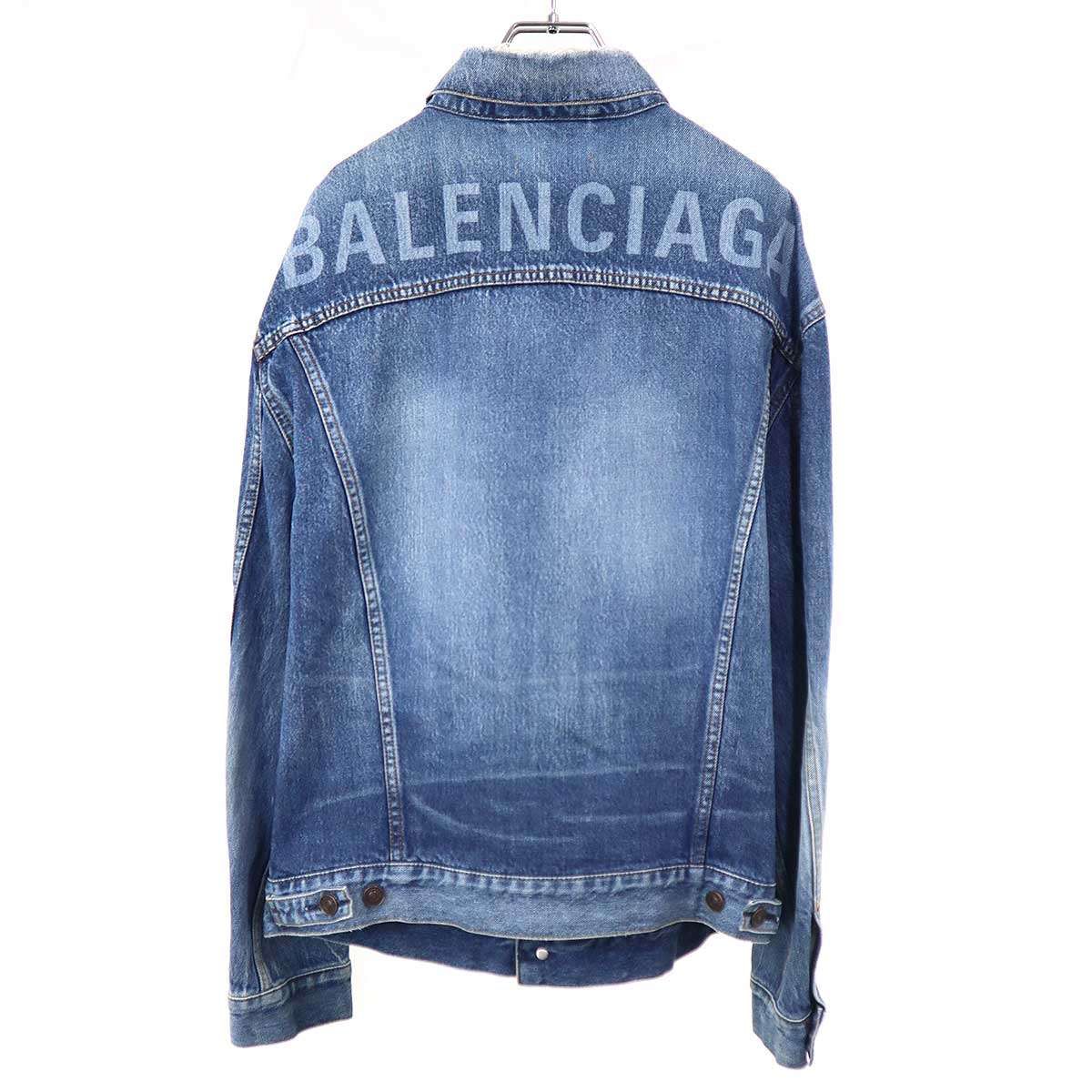 BALENCIAGA バレンシアガ バックロゴプリント オーバーサイズダメージ