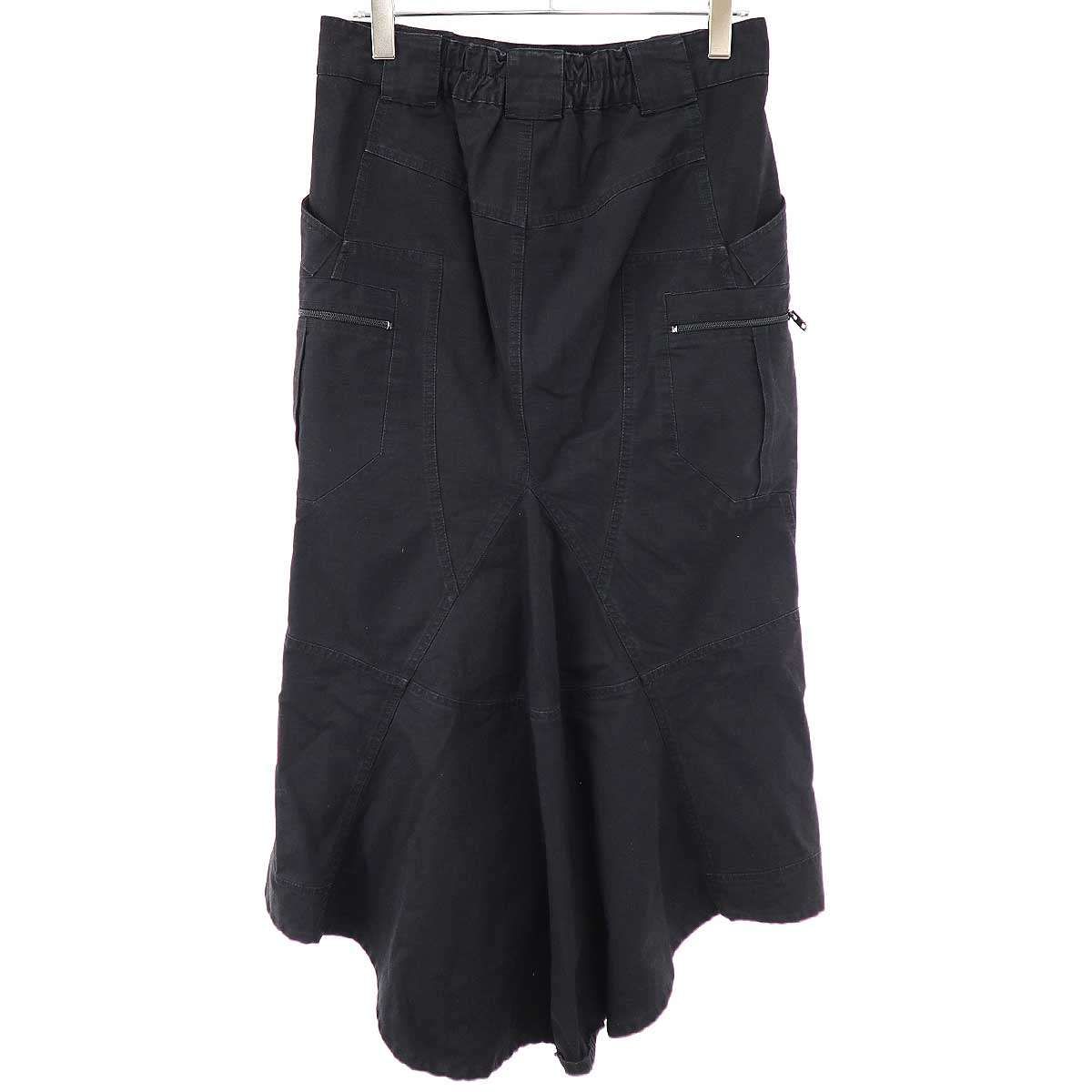 BALENCIAGA バレンシアガ BALENCIAGA リップストップカーゴスカート 642176 ブラック 40