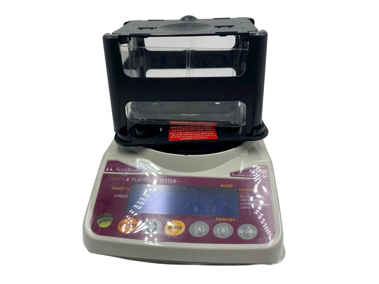 アルファミラージュ GK-300 貴金属比重計 GOLD - PLATINUM TESTER 動作未 電源ケーブルなし 現状品