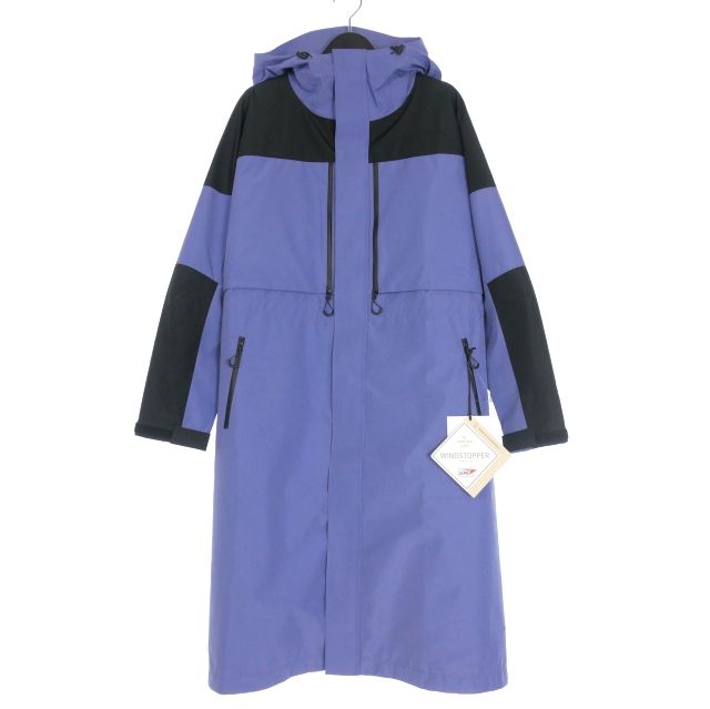 マーモットキャピタル MARMOT CAPITAL 23AW ウインドストッパーロングジャケット コート S ブルー ブラック 黒 青 23FW-L5-02