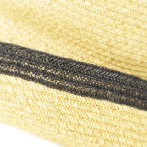  マチューハ mature ha. BOXED HAT ペーパーハット 麦わら帽子 ライン 9 ベージュ AO 10 GY 30 麦わら帽子 帽子