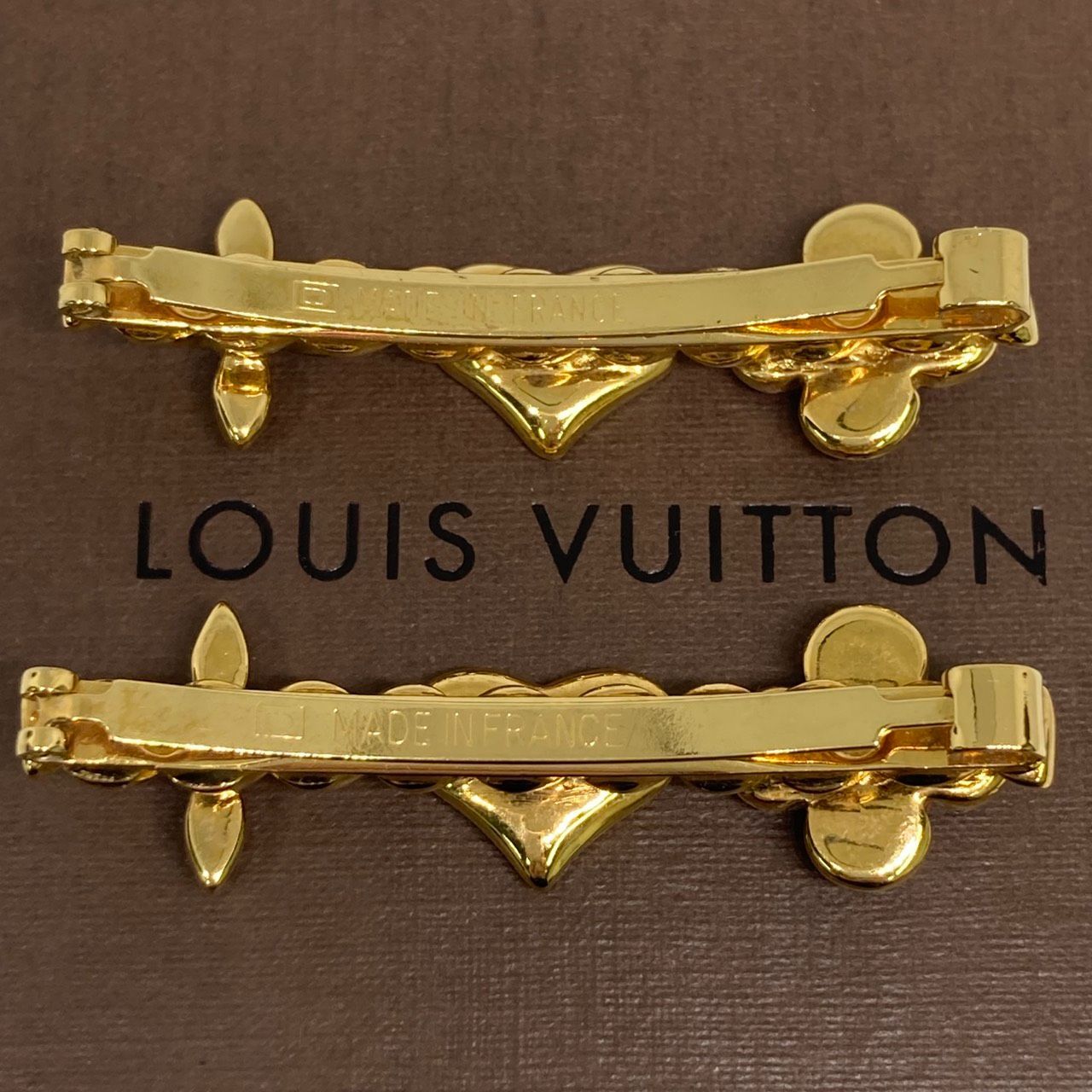 LOUIS VUITTON】ルイヴィトン スウィートモノグラム バレッタ ヘアピン