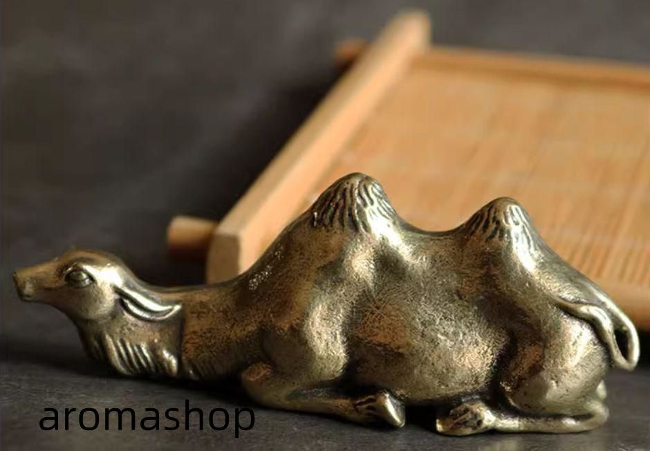 銅製 駱駝筆架 書道具 文房具 茶道茶寵 装飾品 工芸品 置物 - メルカリ