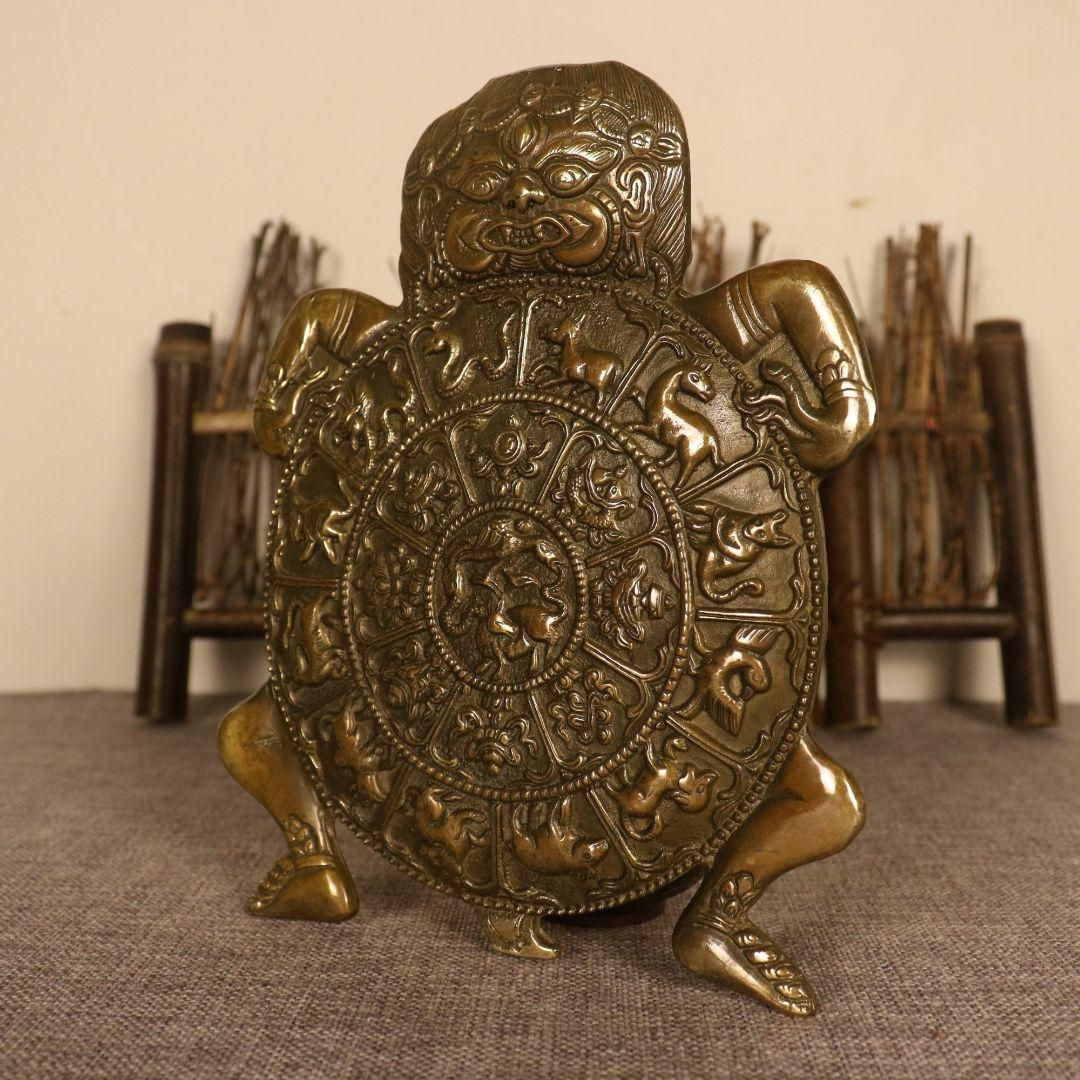 十二支金貨 銅器 稀少品 極細工 工芸品 美術品 十二支八宝兎亀 法器 装飾品 現代工芸品 美術品 置物 - メルカリ