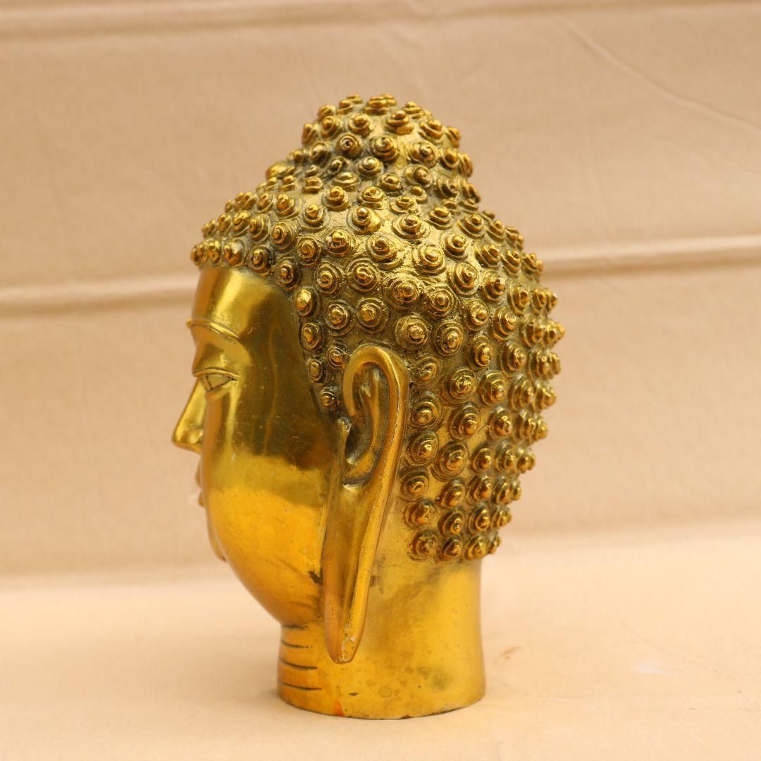 仏光が如来仏頭 工芸品 美術品 置物 仏光が如来仏頭 工芸品 美術品 置物 - メルカリ