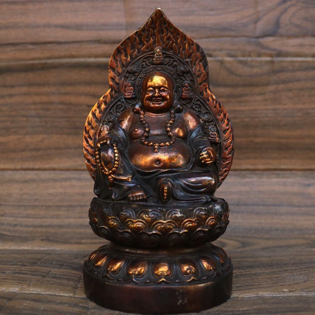 弥勒仏仏像 銅製 仏像 彫刻 置物 開運 風水