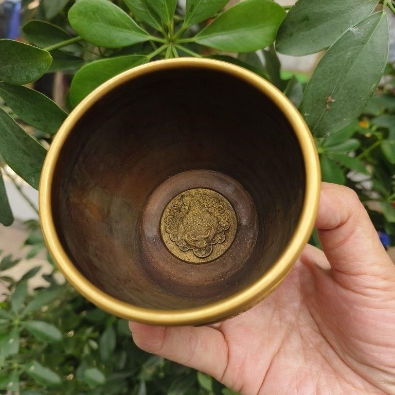 銅 細工 銅壺 聚宝盆 装飾品 現代工芸品美術品 置物 - メルカリ