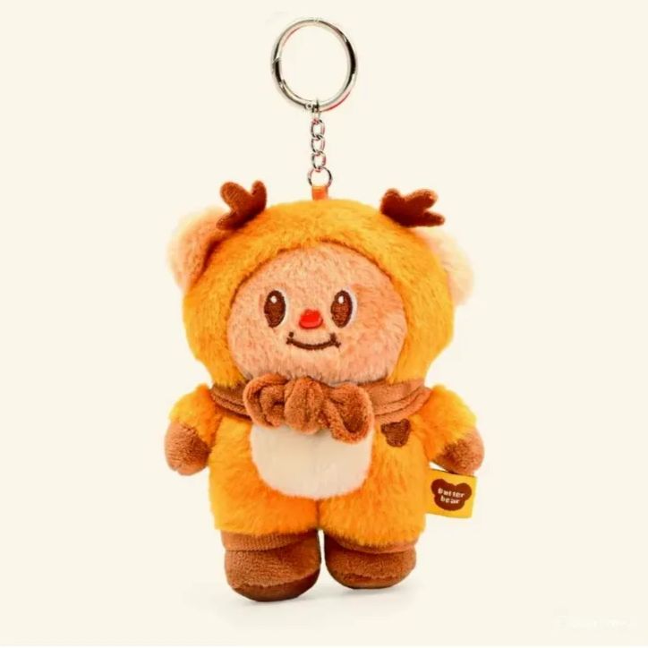 正規品】タイ バターベア Butterbear Keychain クリスマス トナカイ