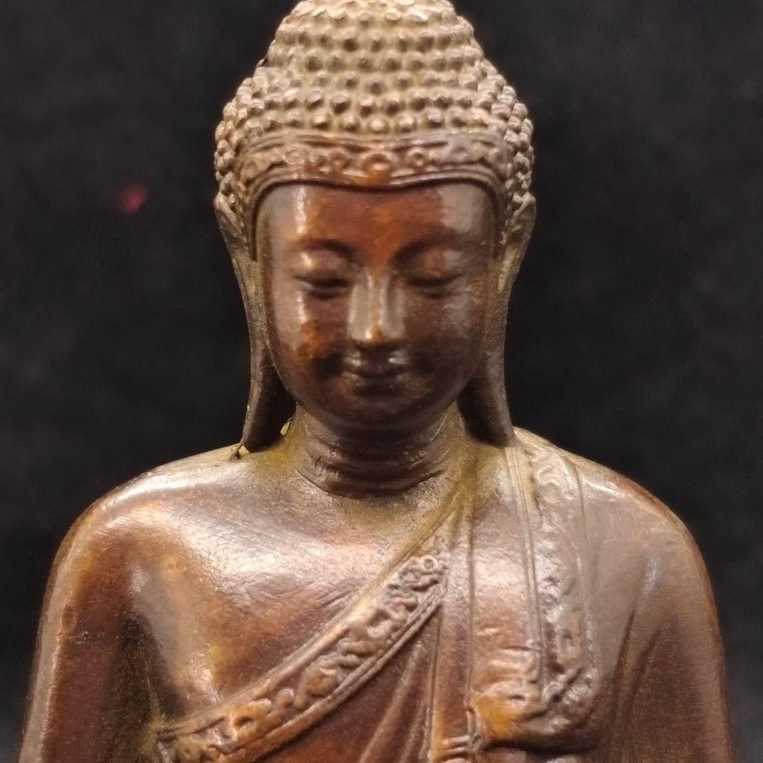 仏教美術 お釈迦様仏像 小仏像 銅製 銅器 - メルカリ