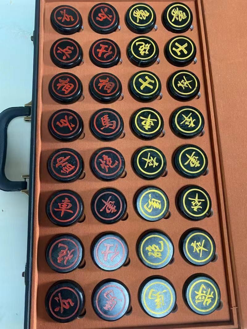 天然薬王石中国将棋 現代工芸品 美術品 置物 - メルカリ