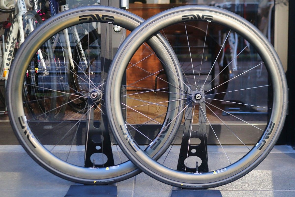 エンヴィ ENVE SES 3 4 ENVEカーボンハブ カーボン クリンチャー チューブレスレディ ホイールセット シマノ12 11 S