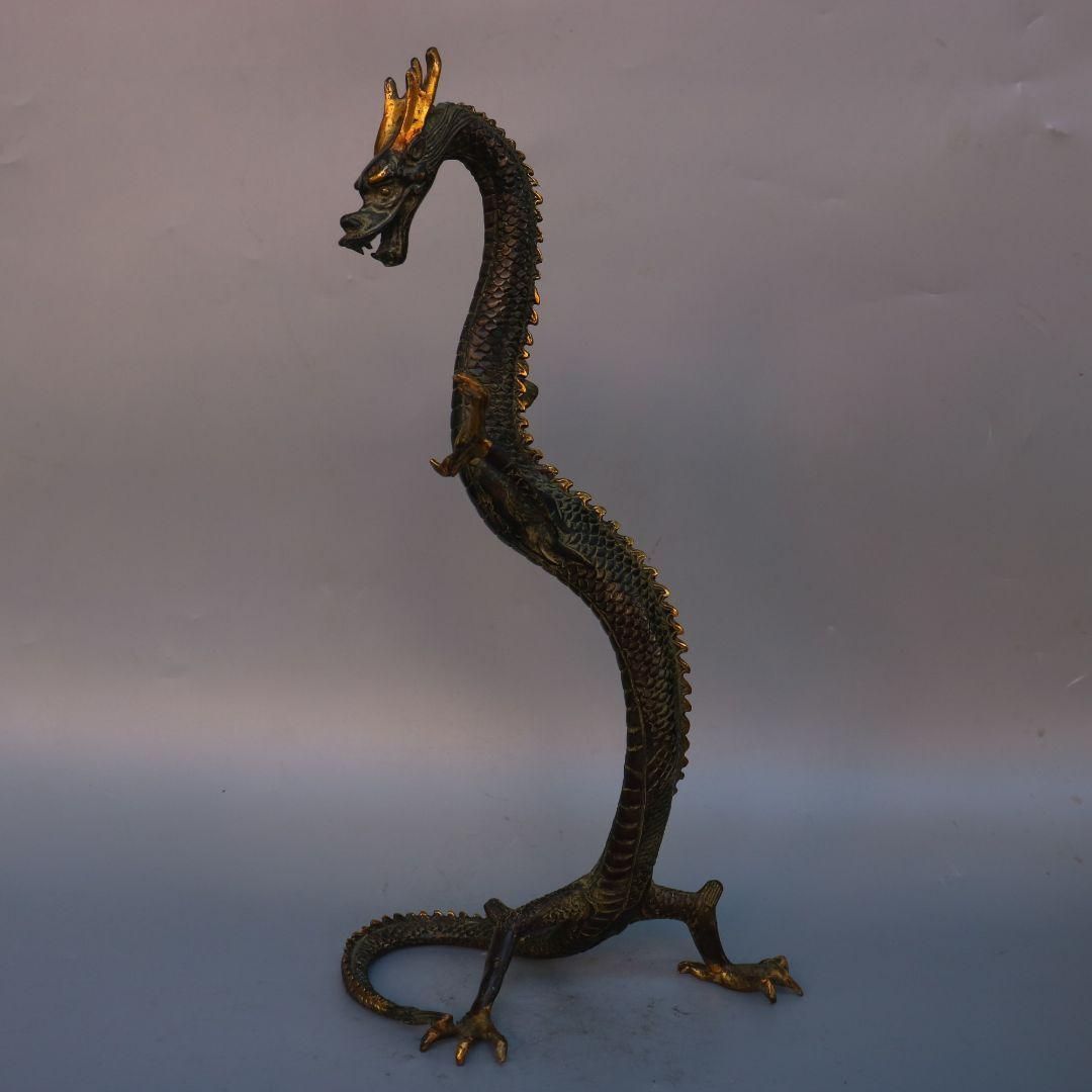 銅 重工 ドラゴン 装飾品 置物