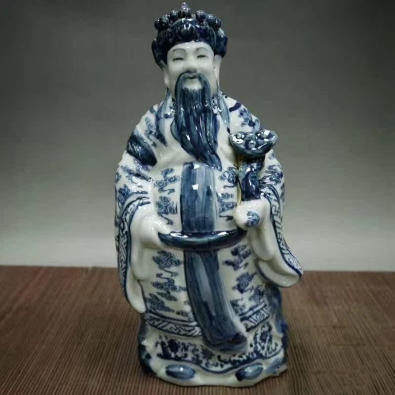 青花 福禄寿 三つ星 磁器 神像 置物 工芸品 美術品 - メルカリ