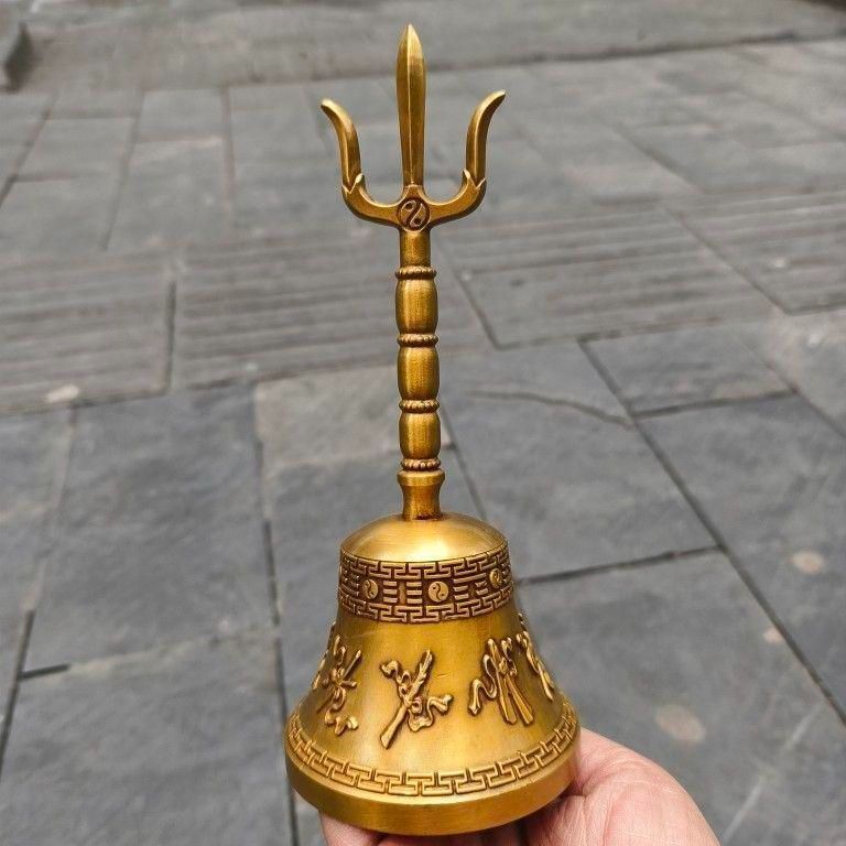 銅製 法器 太極八卦鈴 八仙鈴 三清鈴手揺鈴 辟邪 開運 風水招財 置物工芸品 法器 太極八卦鈴 工芸品 美術品 置物 - メルカリ