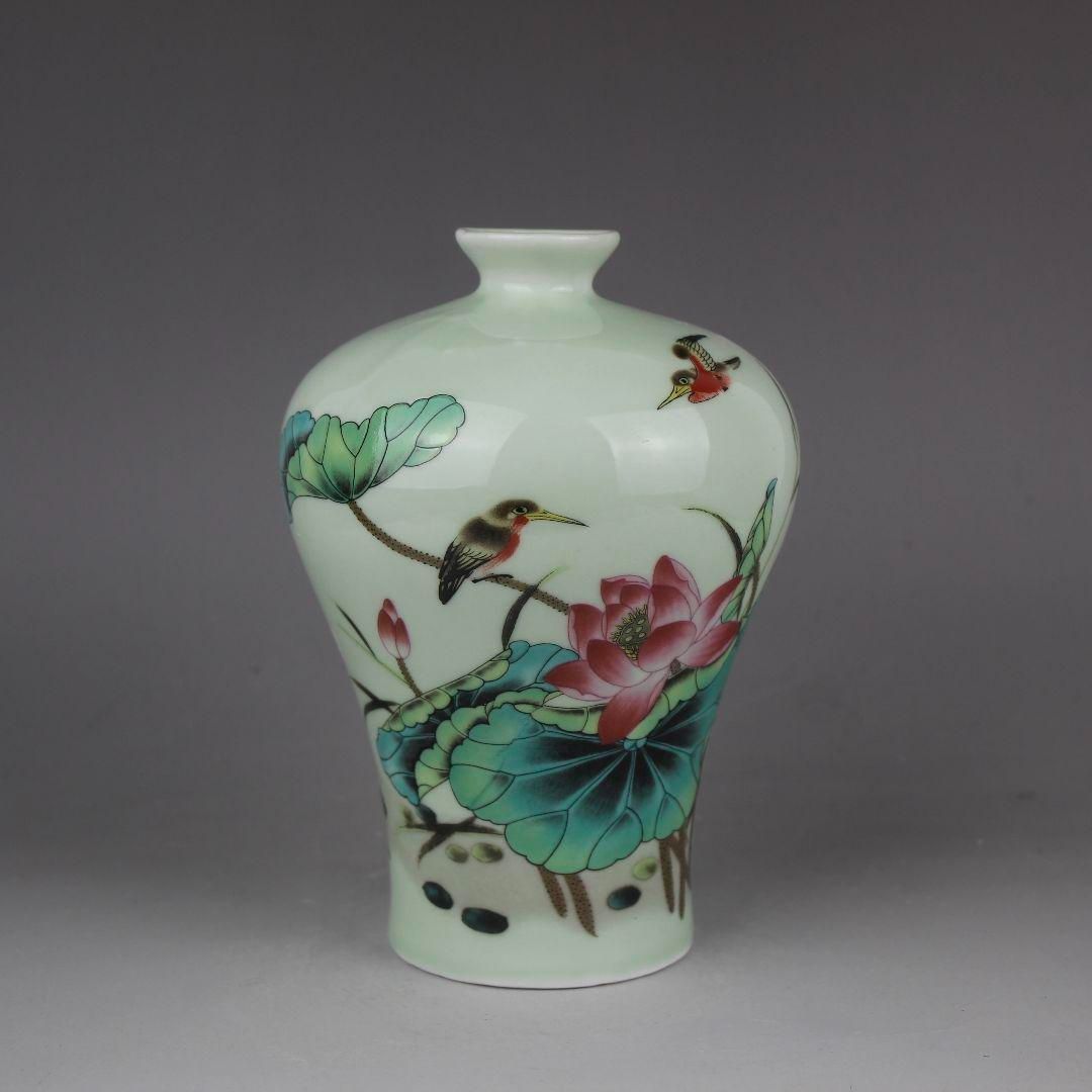 中国美術 花瓶 中国美術 花瓶 陶磁器 装飾品 工芸品美術品 置物 - メルカリ