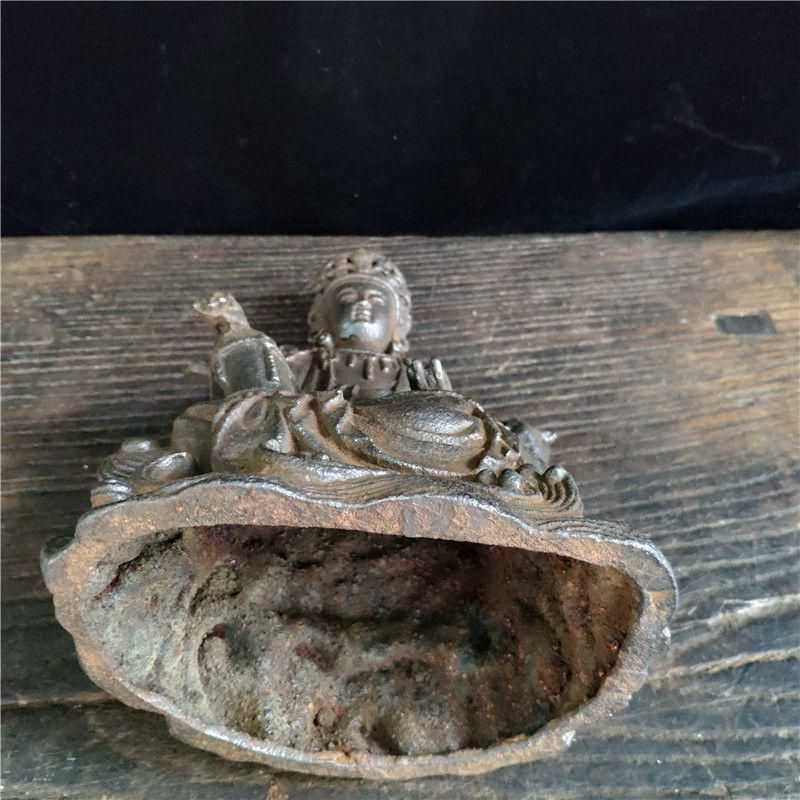 鉄器 鉄仏 南海観音坐像 工芸品 美術品 置物 鉄器 鉄仏 南海観音坐像 工芸品 美術品 置物 - メルカリ