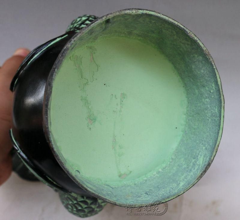 孔雀を模した青銅器花瓶 装飾品 現代工芸品 美術品 置物 - メルカリ