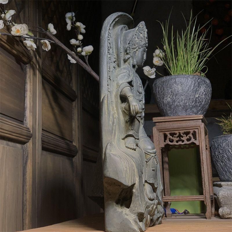 石像 石仏 紫竹自在観音 工芸品 美術品 置物 石像 石仏 紫竹自在観音 工芸品 美術品 置物 - メルカリ