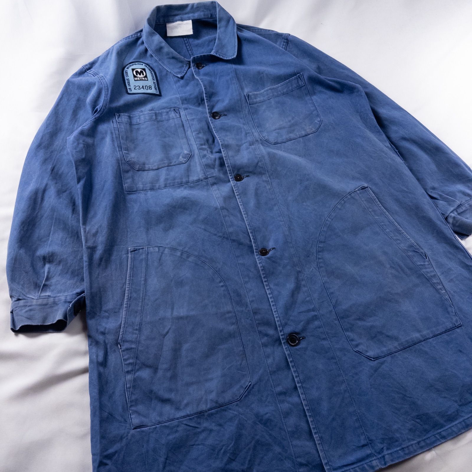 Euro Vintage Unknown コットン ワッペン 企業ロゴ フェード グランジ