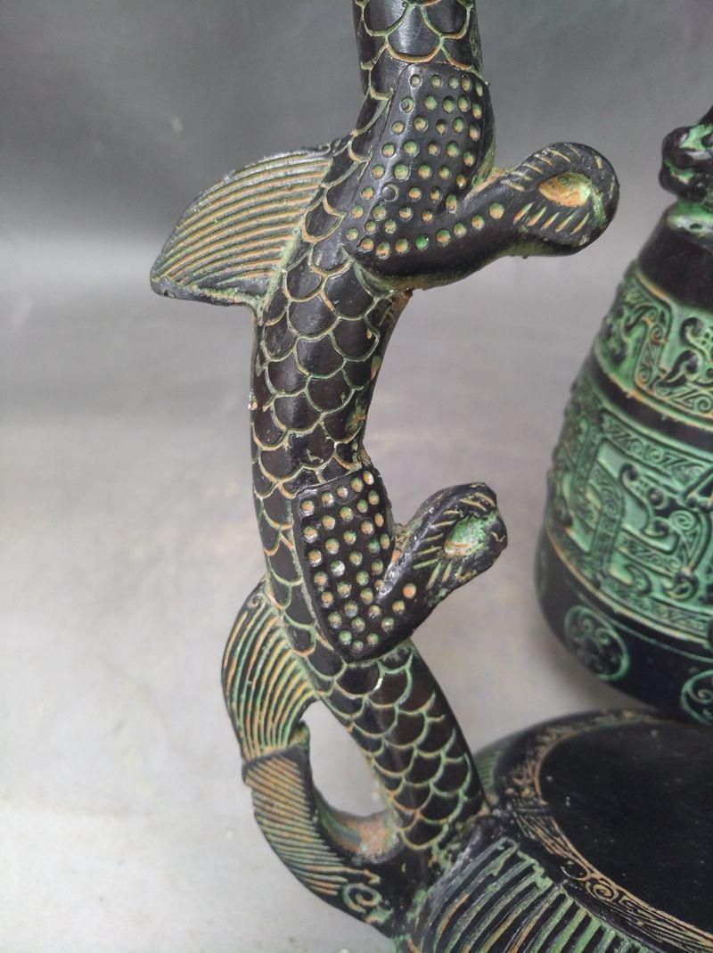 銅器 双龍編鐘 楽器 曽侯乙編鐘 装飾品 現代工芸品 美術品 置物 青銅器 双竜編鐘 楽器曽侯乙編鐘 装飾品 現代工芸品 美術品 置物