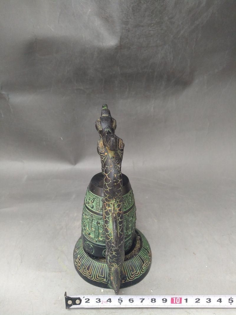 青銅器 双竜編鐘 楽器曽侯乙編鐘 装飾品 現代工芸品 美術品 置物