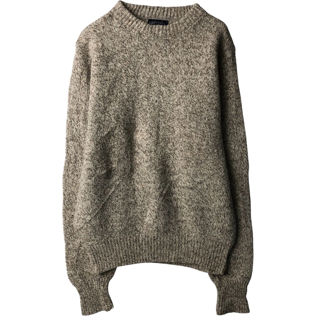 古着 90年代 ランズエンド LANDS' END モックネック ウールニットセーター USA製 メンズL相当 ヴィンテージ/eaa600923