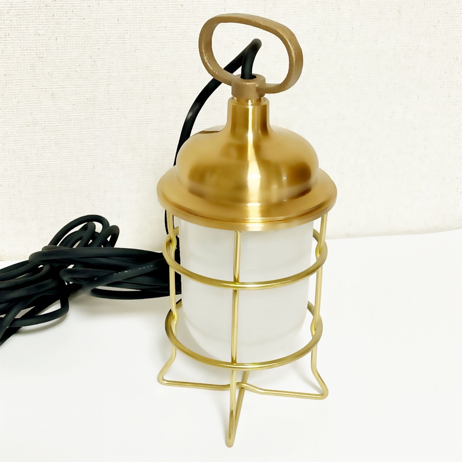 松本船舶電機製作所 マリンランプ キャリーライト ゴールド 真鍮製 照明器具 CARRY LIGHT GOLD レトロ アウトドア キャンプ インダストリアル