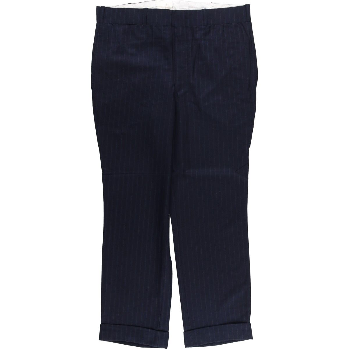 古着 DAVIES&SON ストライプ柄 スラックスパンツ 英国製 メンズw36相当 eaa569280