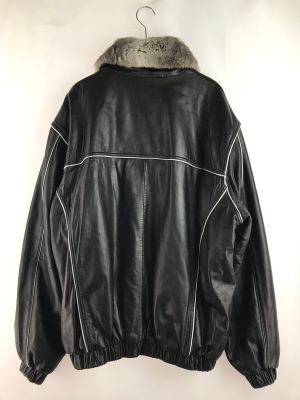 現状渡し品】Sean John ショーンジョン LEATHER JACKET ファー付き