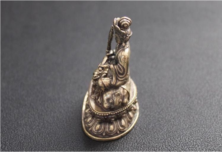 文殊菩薩 観音 銅製 仏像 彫刻 置物 開運 風水 - メルカリ