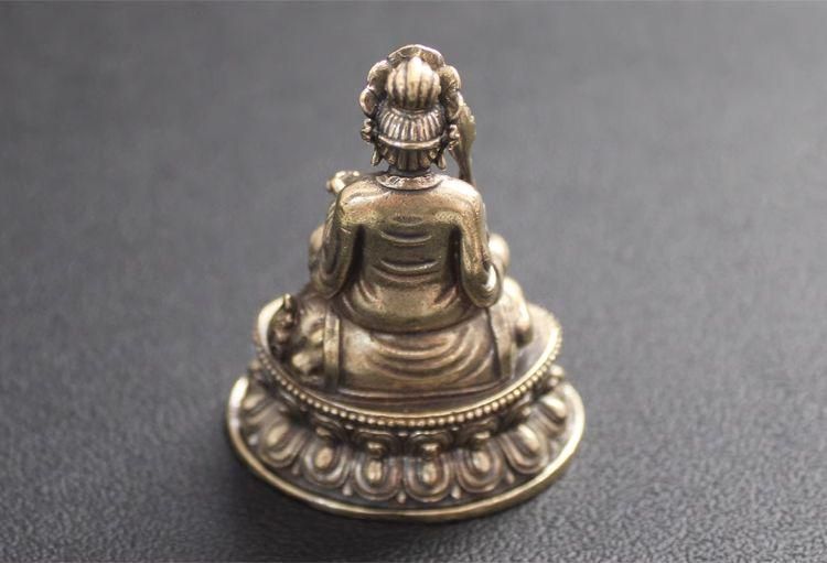 文殊菩薩 観音 銅製 仏像 彫刻 置物 開運 風水 - メルカリ