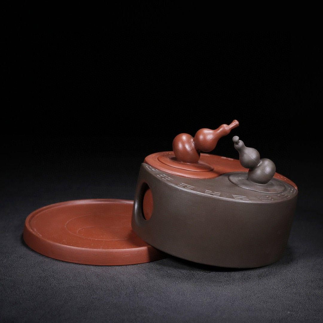 宜興紫砂壷 太極壺 茶道具 煎茶道具 工芸品 美術品 置物 - メルカリ