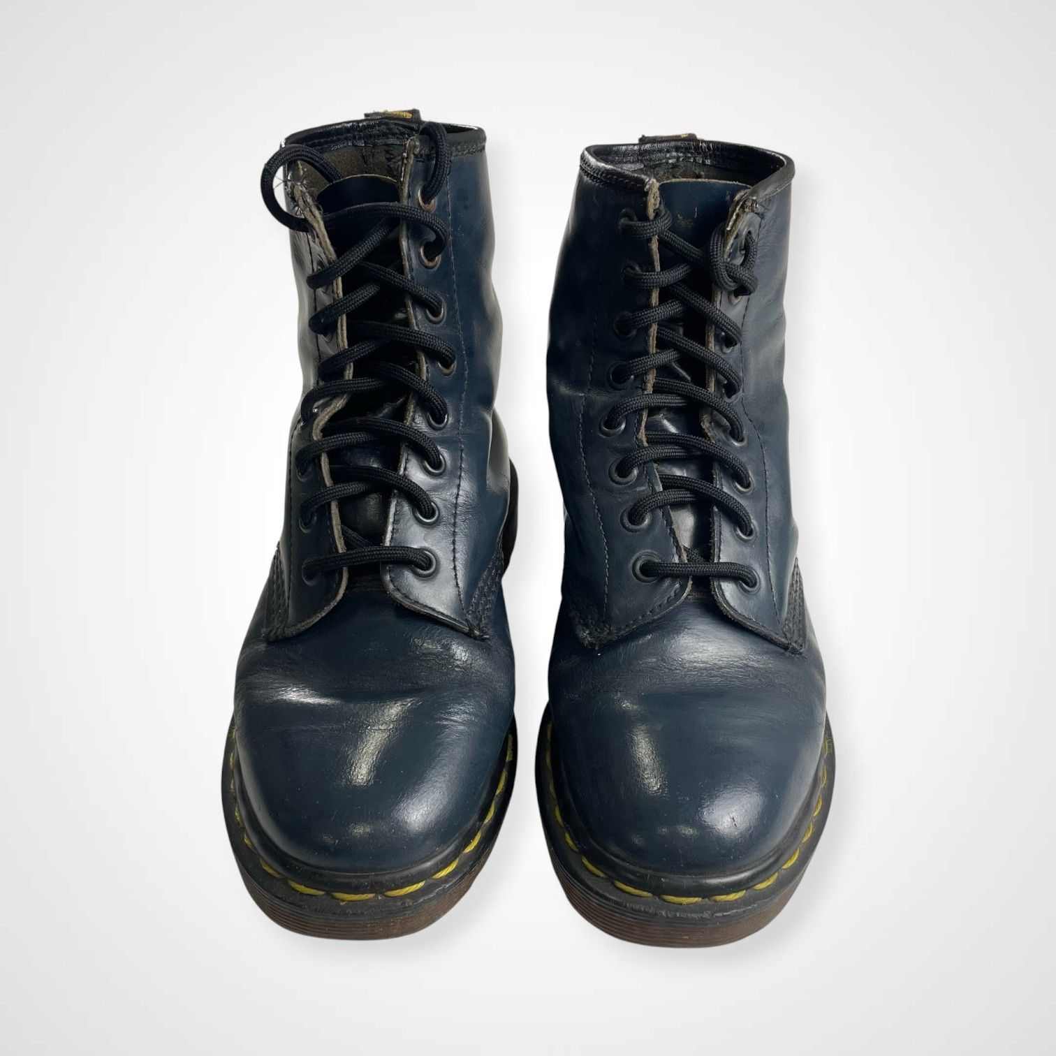 VINTAGE Dr.Martens ヴィンテージ ドクターマーチン 8-90 s 英国製 8ホールブーツ ネイビー SIZE 23 cm程度