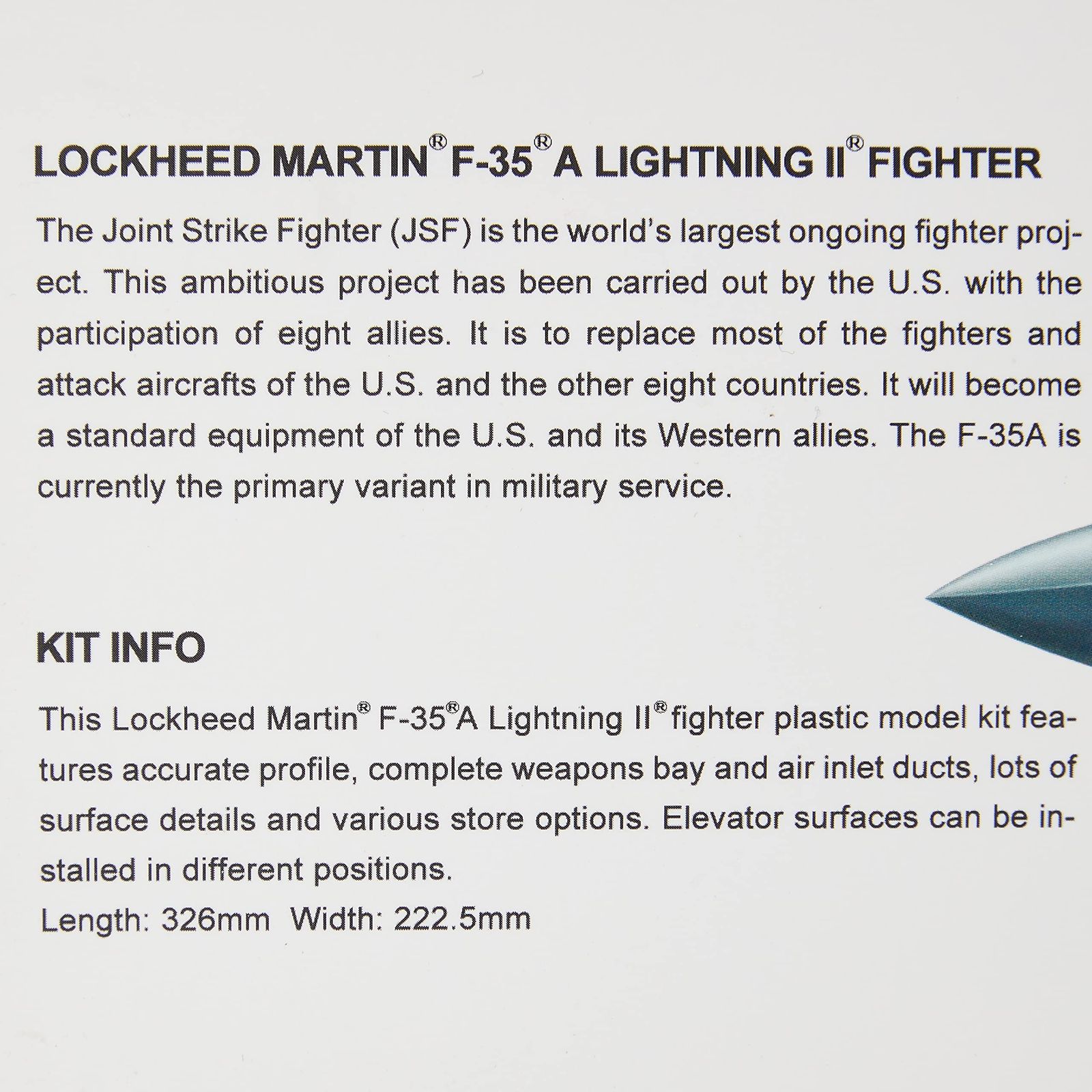 Meng Ls 007 Model 1 48 F 35 a Lightning Ii Fighter