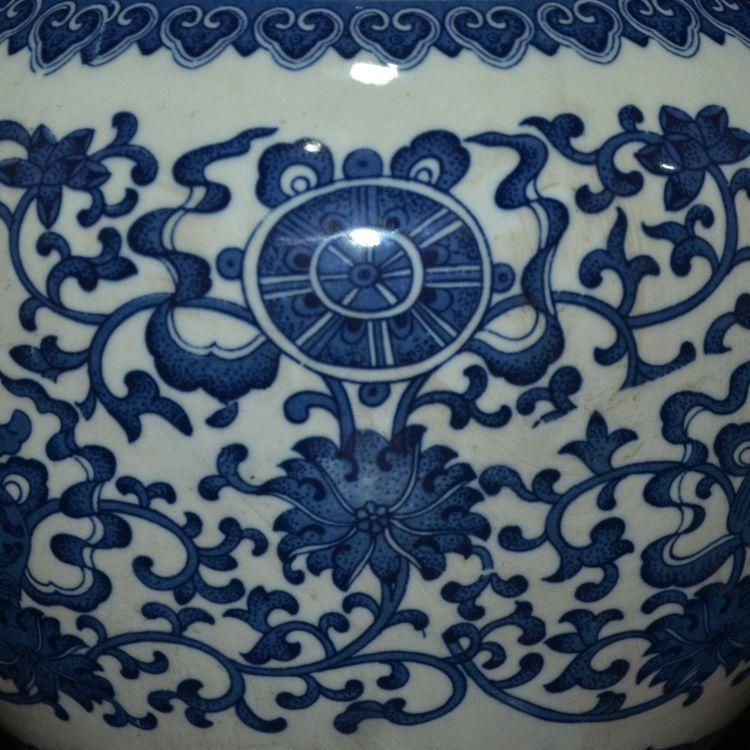 青花八宝纏枝蓮賞瓶 景徳鎮 陶磁器 装飾品 工芸品 美術品 置物 - メルカリ