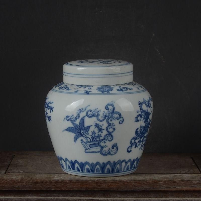 手画青花嬰児戯紋天の字壺 景徳鎮 陶磁器 装飾品 現代工芸品 美術品 置物 手画青花嬰児戯紋天の字壺 景徳鎮 陶磁器 装飾品 現代工芸品 美術品