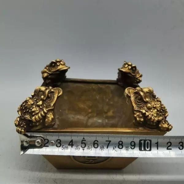 金蟾銅斗 開運 招財 装飾品 工芸品美術品 置物 - メルカリ