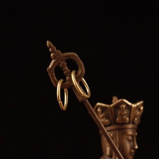 仏教美術 中国 仏像 地蔵王 小仏像 銅製 銅器 - メルカリ