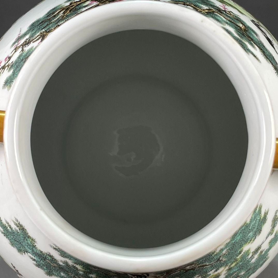 清乾隆粉彩蒔金百鹿図尊瓶 景徳鎮 陶磁器 装飾品 工芸品 美術品 置物