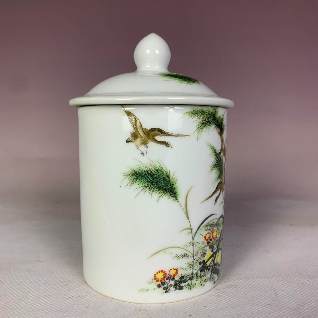 蓋碗 飲茶食器 中国茶器 景徳鎮 現代工芸品 美術品 置物 - メルカリ