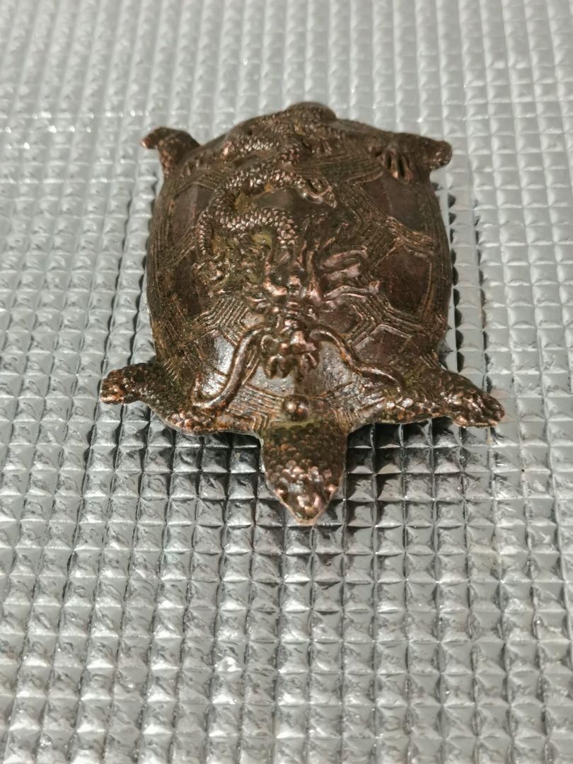 銅 細工 茶道具 八卦竜亀 鎮宅辟邪 開運風水 招財 工芸品 美術品 置物