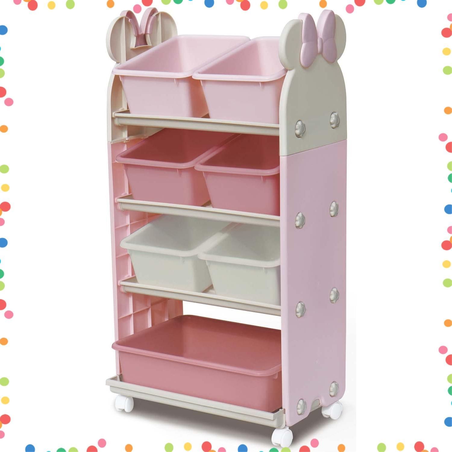 P×BE トイステーション トール ミニーマウス おもちゃ箱 錦化成