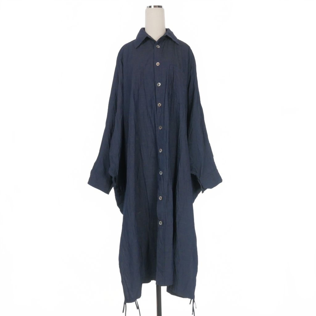 ワイズ Y's indigo ヨウジヤマモト ドルマンスリーブ ロングシャツ