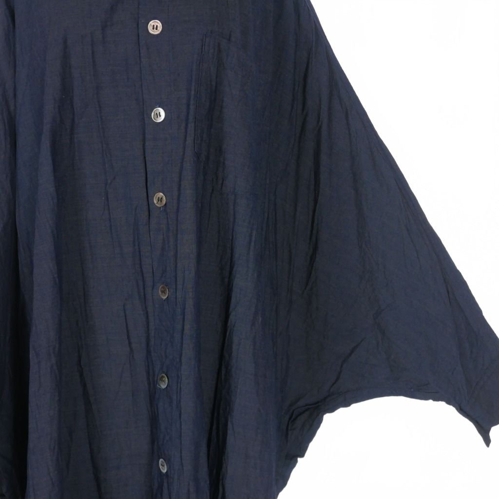 ワイズ Y's indigo ヨウジヤマモト ドルマンスリーブ ロングシャツ