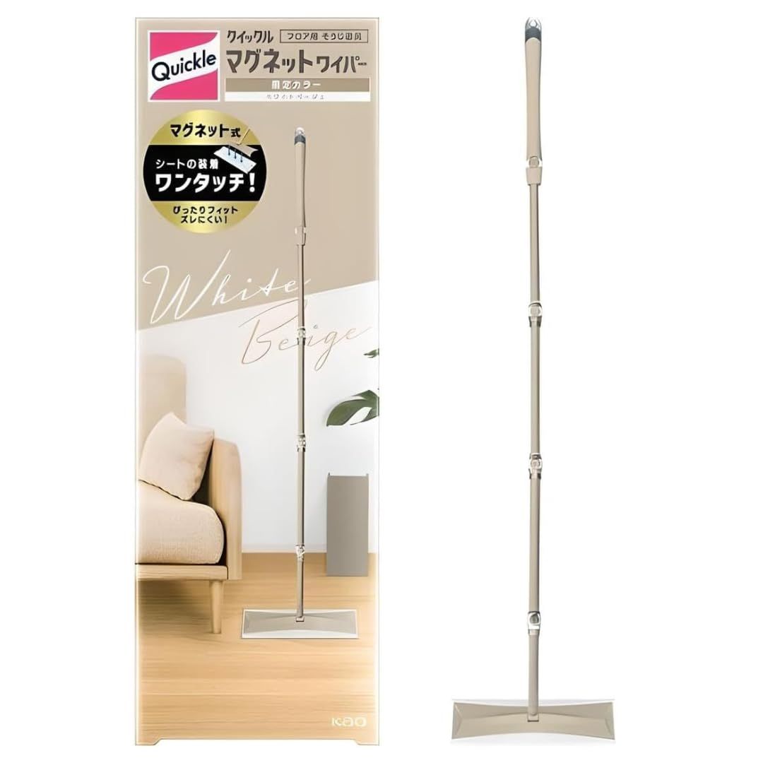 限定カラー】花王 クイックル マグネットワイパー ホワイトベージュ 1