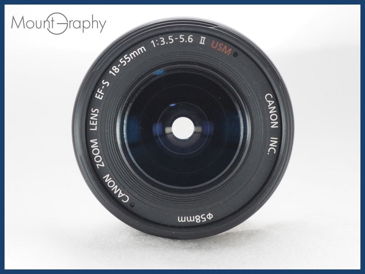  CANON キヤノン EF S 18 55 mm F 3 5 6 II USM 前後キャップ付 同梱可 i 10713 その他 カメラ