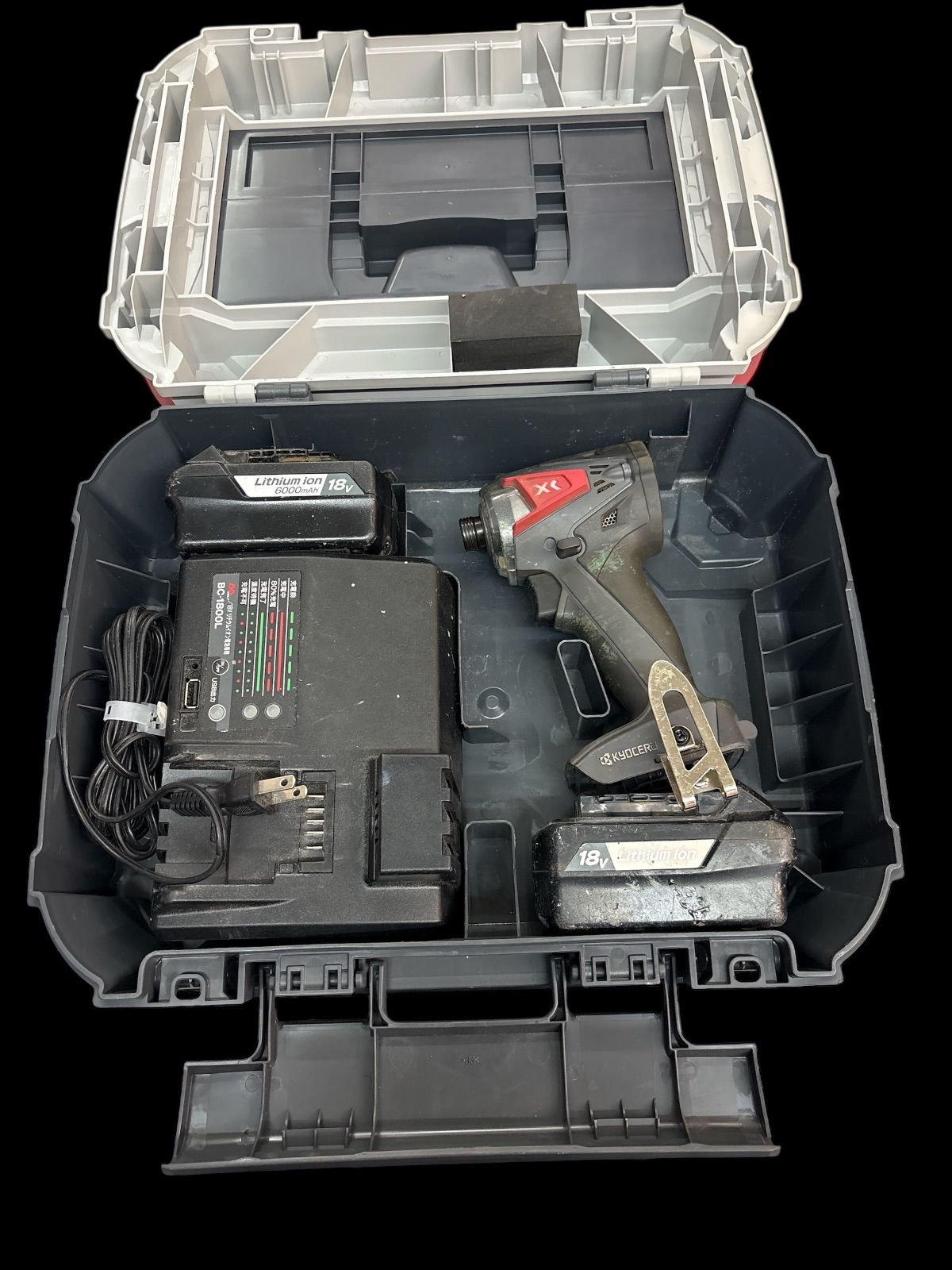 京セラ KYOCERA 充電式インパクトドライバー DID10XR 充電器 バッテリー2個付き